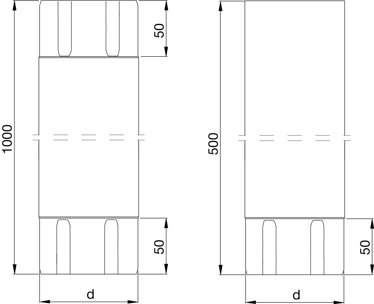 Mellanstycke ritning