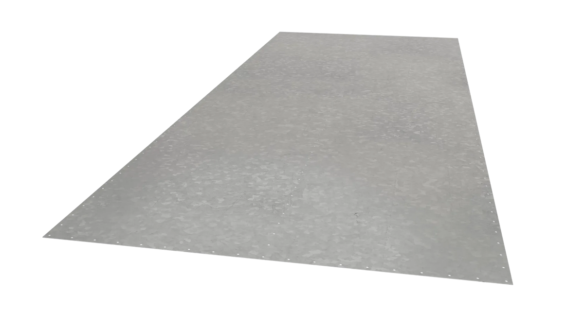 Inbrottsplåt 2mm tjock från Lindab i måtten 900x2400mm.