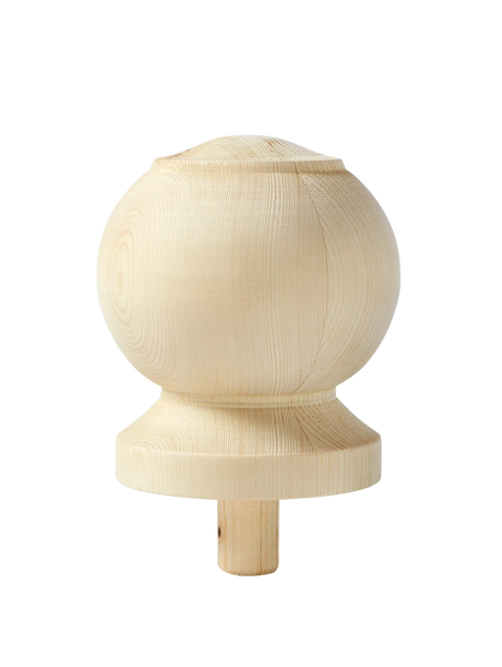 Ändknopp stolpe