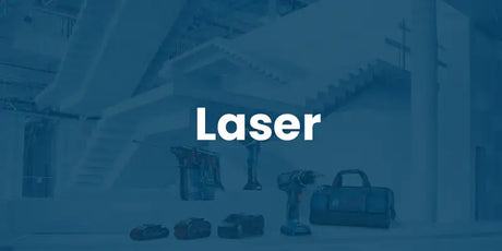 Banner för Laserverktyg med texten "Laser"