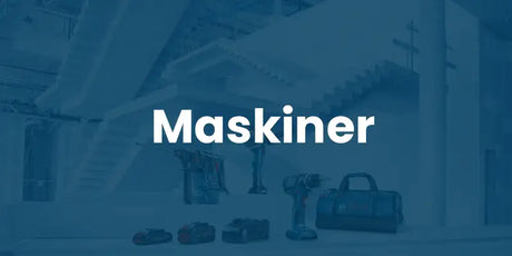 Banner för maskiner med texten "maskiner"
